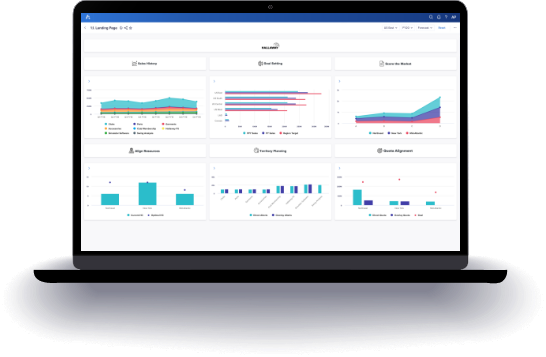 Anaplan Product Shot Laptop Anaplan Dashboard on laptop